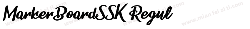 MarkerBoardSSK Regul字体转换